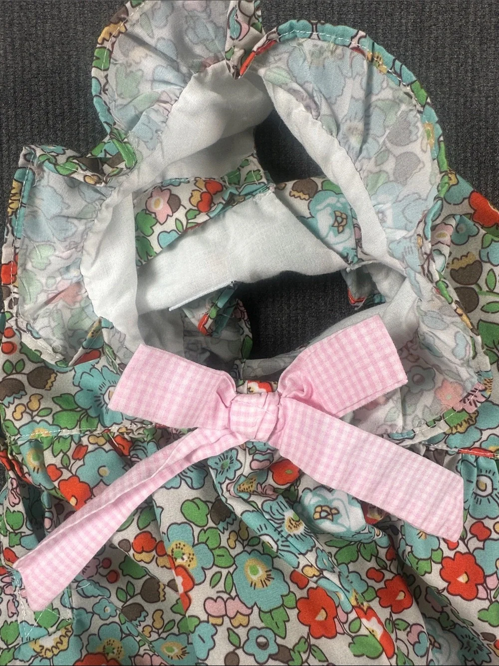 Smock Monkey Baby Girl Bubble Floral Gingham Bow Romper 12 Month Infant Toddler